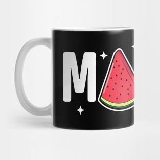 Mama Watermelon Summer Fruit Watermelon Slice Mothers Day Mug